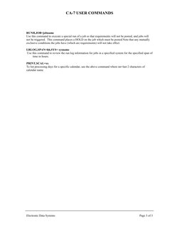 Ca7 Mainframe CA-7 Mainframe User Commands Guide | PDF | Queue (Abstract Data Type ...