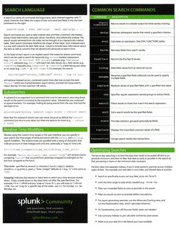 Splunk Quick Reference Guide | PDF | Database Index | Tag (Metadata)