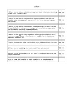 Modified Mini Screen Questionnaire | PDF | Psychological Trauma | Mind