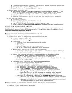 B. Confidence interval formula, confidence interval results, degrees of freedom (if applicable)
C. State conclusion in contex