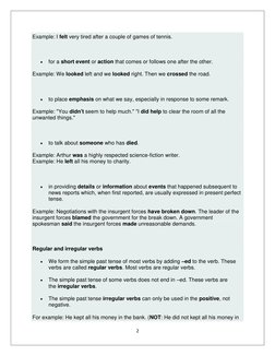 2 
 
Example: I felt very tired after a couple of games of tennis. 
  
 
for a short event or action that comes or follows o