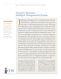 T he Info rm ati o n  T ec hn o lo gy  &  Inn ovati o n  Fo undati o n
IT IF
I
nformation technology (IT) has transformed man