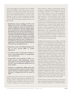 The information Technology & Innovation foundation  |  january 2010	
	
page 2
routes, and funding its construction. Just as b
