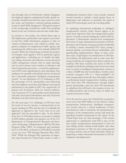The information Technology & Innovation foundation  |  january 2010	
	
page 5
tion through a fleet of 5,000 probe vehicles. S