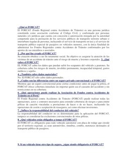 . ¿Qué es FORCAT? 
El FORCAT (Fondo Regional contra Accidentes de Tránsito) es una persona jurídica 
constituida
