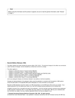 Note! 
Before using this information and the product it supports, be sure to read the general information under “Notic