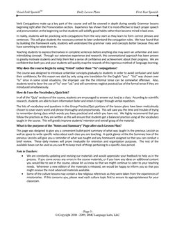 Visual Link SpanishTM 
Daily Lesson Plans 
First-Year Spanish 
 
 
 
 
- Page 3 - 
© Copyright 2008 - 2009, DMC Language Labs