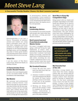 Join Dave in Orlando for EntreLeadership Master Series on October 14–20.  Learn more (http://www.daveramsey.com/entreleadersh