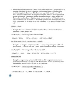   (http://www.kc9aop.net/Doc/link_pages/electrical_conversions.htm)
Finding KiloWatts requires using a power factor in the c