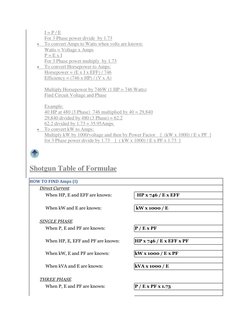 I  (http://www.kc9aop.net/Doc/link_pages/electrical_conversions.htm)= P / E  
For 3 Phase power divide  by 1.73  
 
To conve