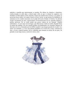 pañoleta o mantilla que anteriormente se portaba. Por último las chanclas o chancletas, 
confeccionadas en suela dura y c