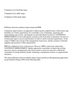 Companies at its declining stages. 
Companies in its stable stages. 
Companies in their peak stages. 
 
 
Difference between