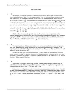 Quantitative Reasoning Practice Test 1 | PDF | Fraction (Mathematics ...