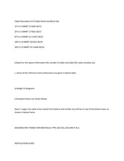 MCT Frame Design and Sizing Guide | PDF | Cable | Galvanization