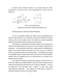 Al rebatir el plano vertical los puntos p1 y p2 quedan sobre una misma 
perpendicular a la línea de tierra. A esta perpendicu