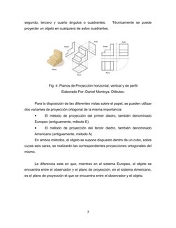 segundo,  tercero  y  cuarto  ángulos  o  cuadrantes.    Técnicamente  se  puede 
proyectar un objeto en cualquiera de estos