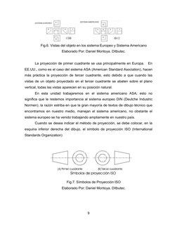 Fig.6. Vistas del objeto en los sistema Europeo y Sistema Americano
Elaborado Por: Daniel Montoya. Ditbutec.
La proyección de