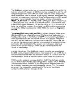 OBD-II Specifications and Connector Guide | PDF