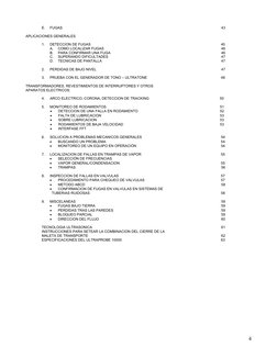 4
E. 
FUGAS 
 
 
 
 
 
 
 
 
 
43 
 
APLICACIONES GENERALES 
 
 
 
 
 
 
 
 
 
1. 
DETECCION DE FUGAS