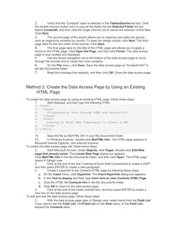 Connect HTML to Access Database | PDF | Microsoft Access | Hyperlink