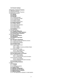 3
4.2.5 Ceramic Coatings  (http://www.keramverband.de/brevier_engl/5/5_1.htm)
   
5 Properties of Technical Ceramics 
5.1 G