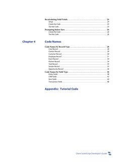 Client SuiteScript Developer’s Guide
Recalculating Field Totals. . . . . . . . . . . . . . . . . . . . . . . . . . . . . . .