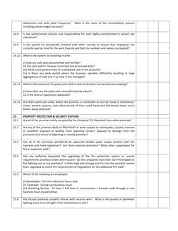 statements and with what frequency?  What is the state of the reconciliation process 
including private ledger accounts? 
 
1