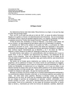 Universidad de Chile
Departamento de Pregrado
Cursos de Formación General
www.cfg.uchile.cl 
Curso: Cuento latinoamericano: i