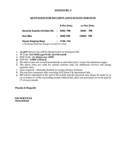 Security Quotation Security Services Quotation Overview | PDF | Security Guard | Government
