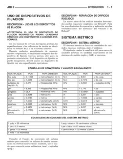 USO DE DISPOSITIVOS DE
FIJACION
DESCRIPCION - USO DE LOS DISPOSITIVOS
DE FIJACION
ADVERTENCIA:
EL
USO
DE
DISPOSITIVOS
DE
FIJA