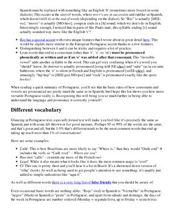 Spanish must be replaced with something like an English ‘h’ (sometimes more forced in some
dialects). This occurs at the star