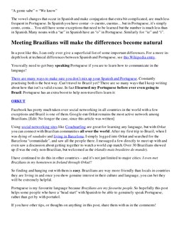 “A gente sabe” = “We know”
The vowel changes that occur in Spanish and make conjugation that extra bit complicated, are much