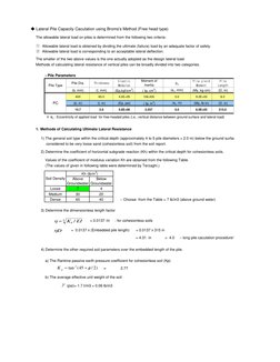 Lateral Pile Capacity via Brom's Method | PDF | Deep Foundation ...