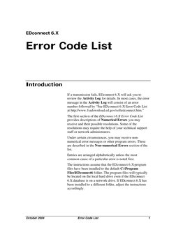 EDconnect 6.X Error Code Guide | PDF | Proxy Server | File Transfer ...