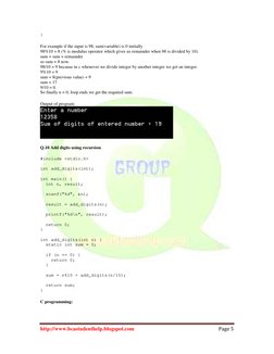 C Programming Exercises and Solutions | PDF | C (Programming Language ...