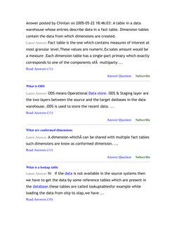 Answer posted by Chintan on 2005-05-22 18:46:03: A table in a data  (http://www.geekinterview.com/Interview-Questions/Data-Wa