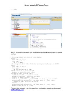Creating Nested Tables in SAP Adobe Forms | PDF | Parameter (Computer ...
