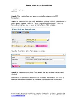Creating Nested Tables in SAP Adobe Forms | PDF | Parameter (Computer ...