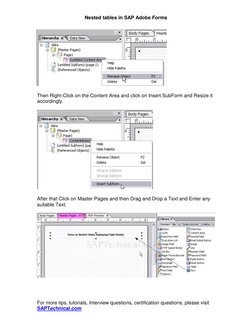 Creating Nested Tables in SAP Adobe Forms | PDF | Parameter (Computer ...