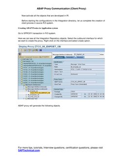 ABAP Proxy Communication Overview | PDF | Proxy Server | Java ...