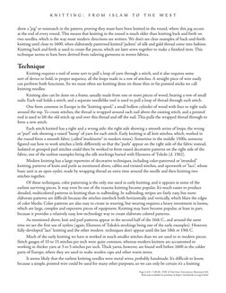 K N I T T I N G :  F R O M  I S L A M  T O  T H E  W E S T
show a “jog” or mismatch in the pattern, proving they must have be