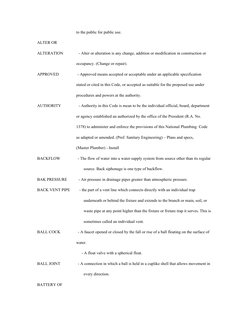 to the public for public use.
ALTER OR
ALTERATION               - Alter or alteration i