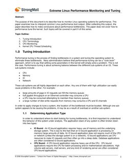 Extreme Linux Performance Monitoring and Tuning 
© 2006 StrongMail Systems – “Unlock the Power of Digital Messagi