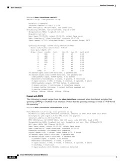 Interface Commands
show interfaces
IR-372
Cisco IOS Interface Command Reference
Router# show interfaces serial1
Serial1 is