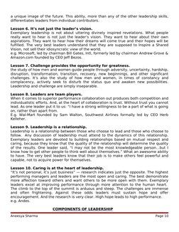 a unique image of the future. This ability, more than any of the other leadership skills, 
differentiates leaders from indivi