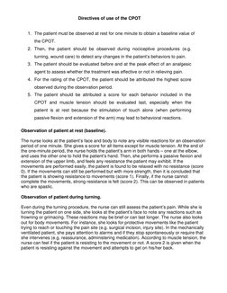 Understanding the CPOT Pain Scale | PDF | Intensive Care Medicine | Pain