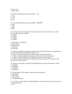 PTCB Practice Exam Mock Test 1 | PDF | Pharmacy | Controlled Substances Act