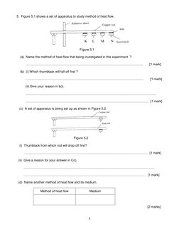 5 
5.  Figure 5.1 shows a set of apparat