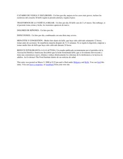 CATARRO DE VEJIGA Y ESCLEROSIS.- Un litro por día, mejora en los casos más graves, incluso las 
esclerosis del corazón. El ké