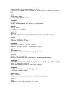 elevation to godhood; an ideal example of something
In the last chapter of R.K Narayan’s Guide, the hero’s apotheosis dominat